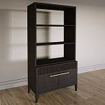 Стеллаж Primo с ящиками Темный орех варинант исполнения - 2 | Loft Concept в Омске