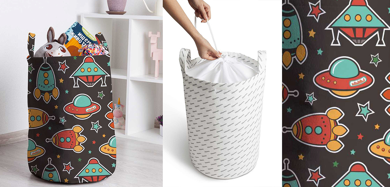Корзина Space Pattern Basket Корзина Space Pattern Basket - Loft-Concept в Омске