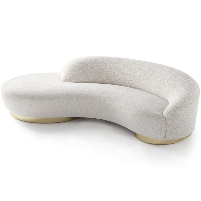 Диван Bjorn Sofa Молочный Латунь Диван Bjorn Sofa Молочный Латунь в Омске | Loft Concept