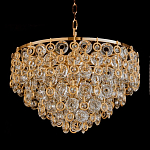 Люстра каскадная с подвесками в форме колец Galaxy of Light варинант исполнения - 3 | Loft Concept в Омске