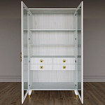 Дизайнерский шкаф витрина Elsa Dreams White с 4-мя ящиками варинант исполнения - 5 | Loft Concept в Омске