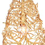 Подвесной светильник золотой в виде кораллов Coral Decor варинант исполнения - 1 | Loft Concept в Омске