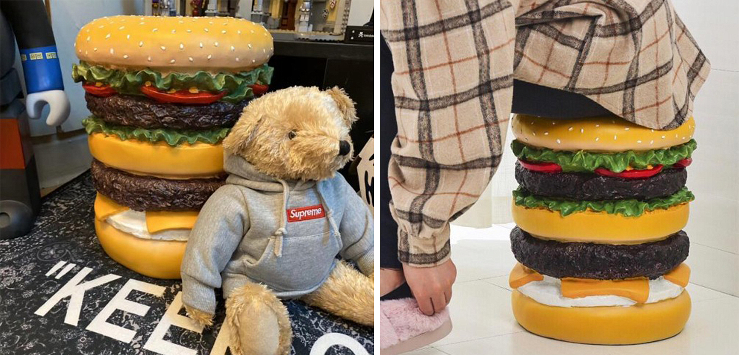 Приставной табурет Гамбургер Hamburger Stool Приставной табурет Гамбургер Hamburger Stool - Loft-Concept в Омске