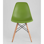 Пластиковый стул на ножках из массива бука Eames Green варинант исполнения - 4 | Loft Concept в Омске