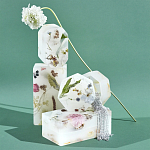 Шкатулка из эпоксидной смолы с цветами белая Epoxy Resin Flowers Box White варинант исполнения - 4 | Loft Concept в Омске