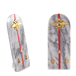Сувенир Погон МВД из натурального камня мрамор Souvenir Epaulets варинант исполнения - 3 | Loft Concept в Омске
