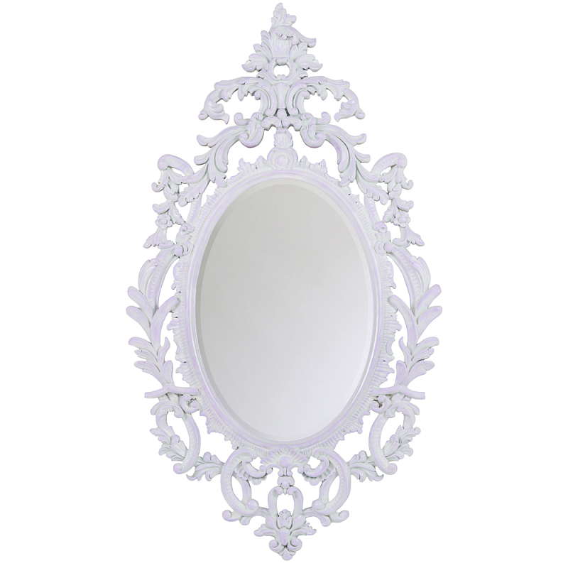 Зеркало в ажурной раме с эффектом старины Classic Ornament Mirror Бежевый Зеркало в Омске | Loft Concept 