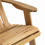 Уличное кресло из массива акации Adirondack Wooden Chair Natural варинант исполнения - 6 | Loft Concept в Омске