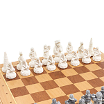 Шахматы Северные народы в ларце из натурального бука Decorative Thematic Chess варинант исполнения - 3 | Loft Concept в Омске
