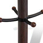 Вешалка коричневая с круглым основанием и черными металлическими крючками Industrial Metal Rust варинант исполнения - 2 | Loft Concept в Омске