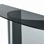 Консоль дымчатого цвета с изогнутым основанием Arabesque варинант исполнения - 2 | Loft Concept в Омске