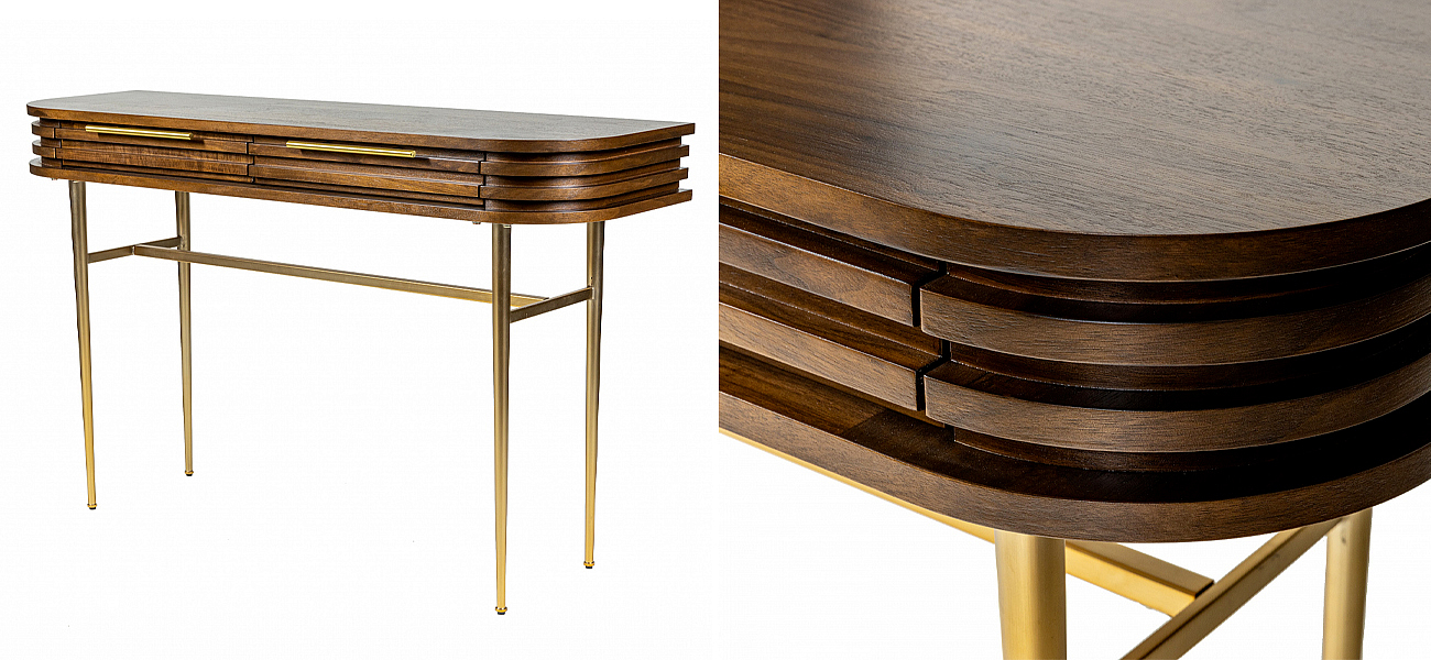 Дизайнерская консоль Wooden Rails - Loft-Concept в Омске