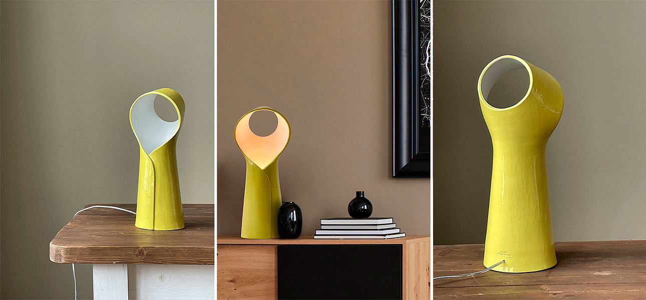 Настольная лампа NUN жёлтая - Loft-Concept в Омске