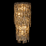 Бра с каскадом из прозрачного хрусталя и корпусом из металла цвета хром Constant Sparks варинант исполнения - 6 | Loft Concept в Омске