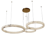 Люстра с 3-мя кольцами из натурального камня Minerals of Light варинант исполнения - 1 | Loft Concept в Омске