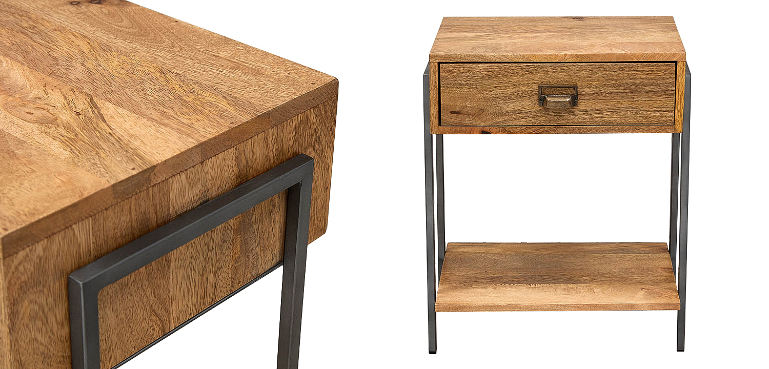 Тумбочка Dewi Loft Nightstand Тумбочка Dewi Loft Nightstand - Loft-Concept в Омске