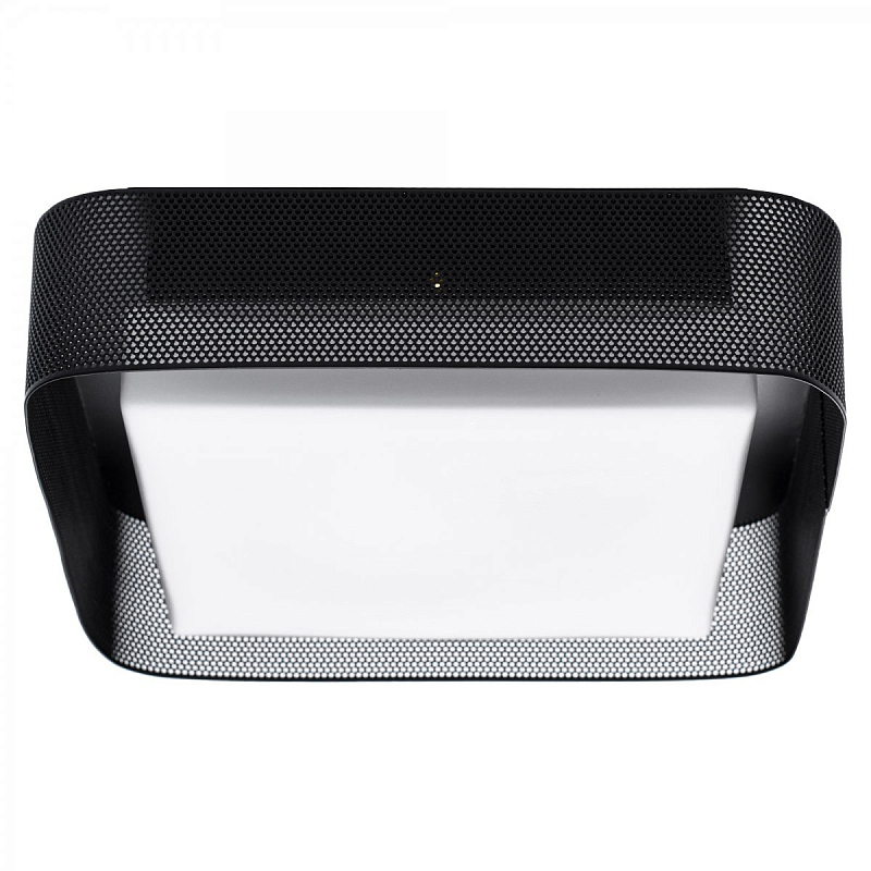 PRECISION Large Flush Mount Black Черный матовый Прозрачный белый в Омске | Loft Concept 