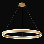 Люстра подвесная светодионая кольцевая золотого цвета Ring Horizontal варинант исполнения - 2 | Loft Concept в Омске