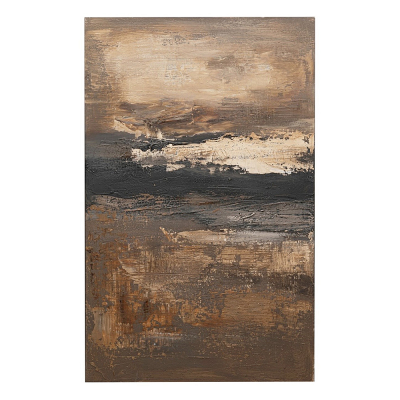 Картина DUSTY HORIZON Бежевый Коричневый Черный в Омске | Loft Concept 