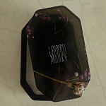 Шкатулка из эпоксидной смолы с цветами черная Epoxy Resin Pink Flowers Box Black варинант исполнения - 2 | Loft Concept в Омске