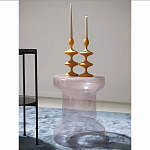 Кофейный столик стеклянный Elegant Lilac Glass Model варинант исполнения - 2 | Loft Concept в Омске