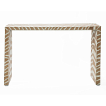 Консоль Дизайнерская Kenya Console ZEBRA Bone Inlay Beige варинант исполнения - 1 | Loft Concept в Омске