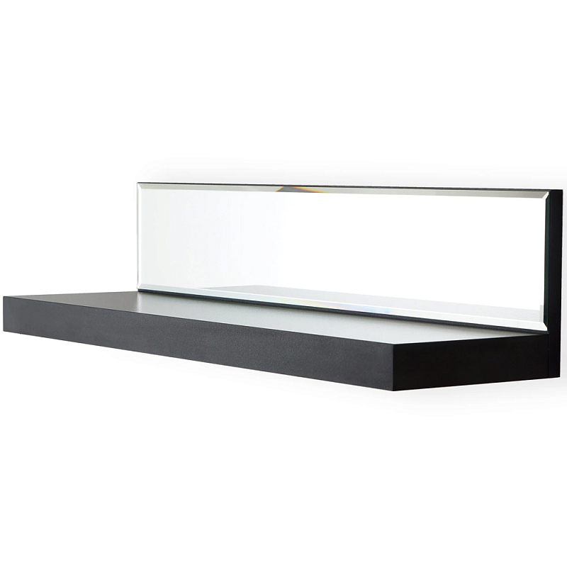 Полка с зеркалом Arden Shelf M Зеркало Черный Белый в Омске | Loft Concept 
