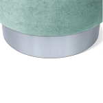 Пуф мятный велюр на металлическом основании Golden Belt варинант исполнения - 4 | Loft Concept в Омске