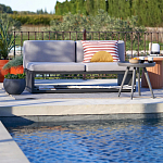 Садовый диван на каркасе из алюминия Petro варинант исполнения - 8 | Loft Concept в Омске