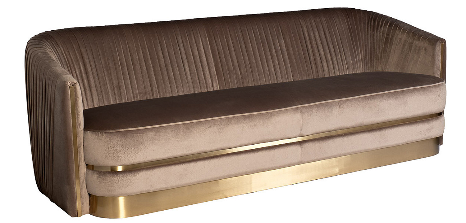 Диван трехместный велюр Bolger sofa three-seater velvet Диван трехместный велюр Bolger sofa three-seater velvet - Loft-Concept в Омске