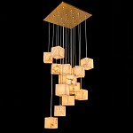 Люстра подвесная с квадратными плафонами из натурального камня Glowing Spheres варинант исполнения - 2 | Loft Concept в Омске