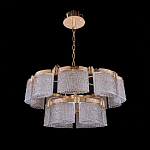 Люстра двухъярусная с текстурными овальными абажурами Splendor Palace Style варинант исполнения - 3 | Loft Concept в Омске