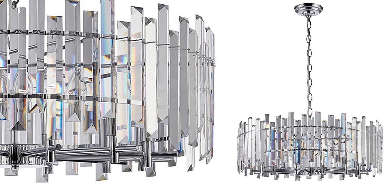 Люстра Langley Chandelier chrome 80 Люстра Langley Chandelier chrome 80 - Loft-Concept в Омске