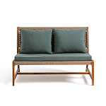 Садовый 2-х местный диван с каркасом из акации Green варинант исполнения - 6 | Loft Concept в Омске