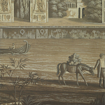 Обои ручная роспись Monuments of Paris Eau Forte on antique scenic Xuan paper варинант исполнения - 3 | Loft Concept в Омске