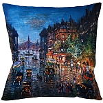 Подушка декоративная Ночной город Impressionism in Art варинант исполнения - 1 | Loft Concept в Омске
