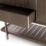 Платяной шкаф из серого дуба Sawada Gray Oak Wardrobe варинант исполнения - 4 | Loft Concept в Омске