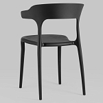 Черный стул из прочного PP-пластика JORIS варинант исполнения - 4 | Loft Concept в Омске