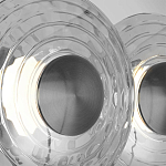 Бра из трех стеклянных фактурных дисков Eyepiece варинант исполнения - 6 | Loft Concept в Омске