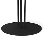 Стол журнальный с круглой бело-голубой столешницей из стекла White and Blue Marble варинант исполнения - 4 | Loft Concept в Омске