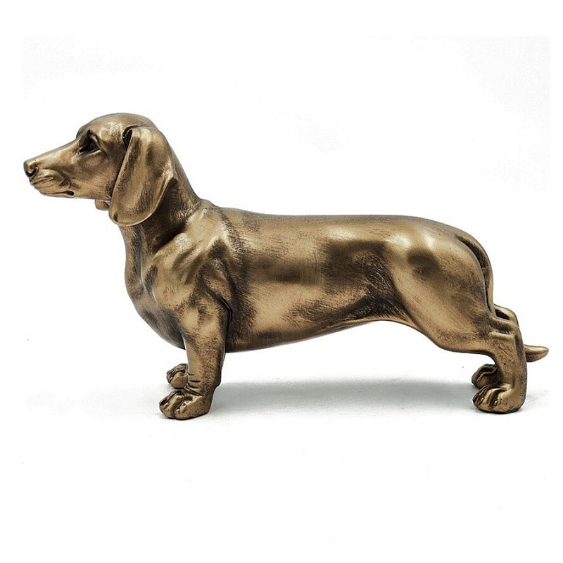 Статуэтка такса с реалистичными деталями и гладкой поверхностью Dachshund Style Бронза Статуэтка такса с реалистичными деталями и гладкой поверхностью Dachshund Style Бронза в Омске | Loft Concept