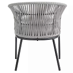 Кресло с декоративным плетением на спинке и подлокотниках Armchair Weaving варинант исполнения - 4 | Loft Concept в Омске