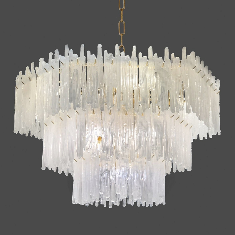 Люстра Snow Queen Chandelier Золотой Белый в Омске | Loft Concept 