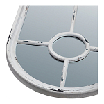 Зеркало-окно с арочным силуэтом в венецианском стиле Venetian White Mirror варинант исполнения - 2 | Loft Concept в Омске