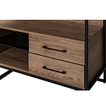 Стеллаж под TV в стиле лофт с открытыми полками и ящиками Urban Style Space варинант исполнения - 3 | Loft Concept в Омске