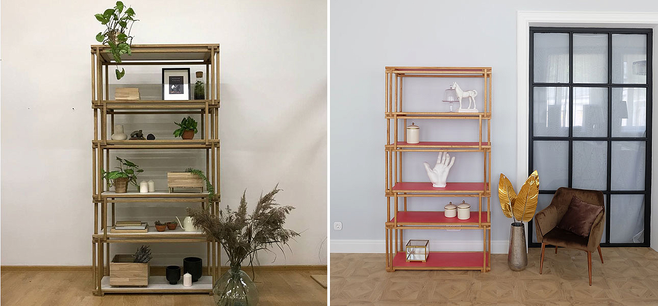 Стеллаж кубические сечения Hadley Стеллаж кубические сечения Hadley - Loft-Concept в Омске