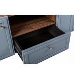 ТВ-тумба серая из массива бука с 2-мя дверками и ящиком Wenge Light варинант исполнения - 6 | Loft Concept в Омске