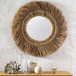 Зеркало из ротанга и сизаля WICKER MIRROR 100 варинант исполнения - 3 | Loft Concept в Омске