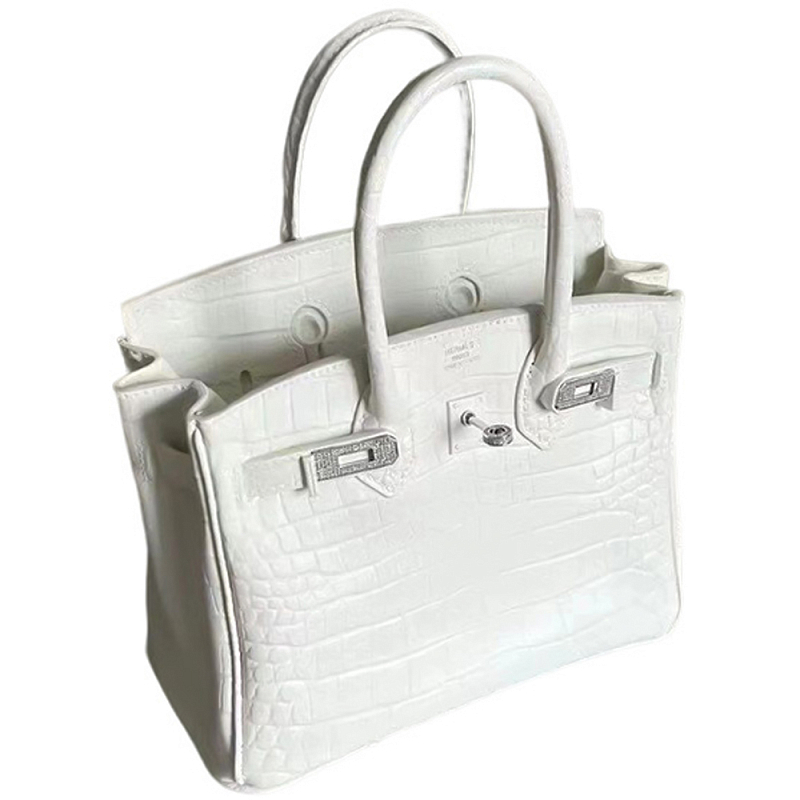 Декоративная ваза в виде сумки Birkin Bag Vase White Белый в Омске | Loft Concept 