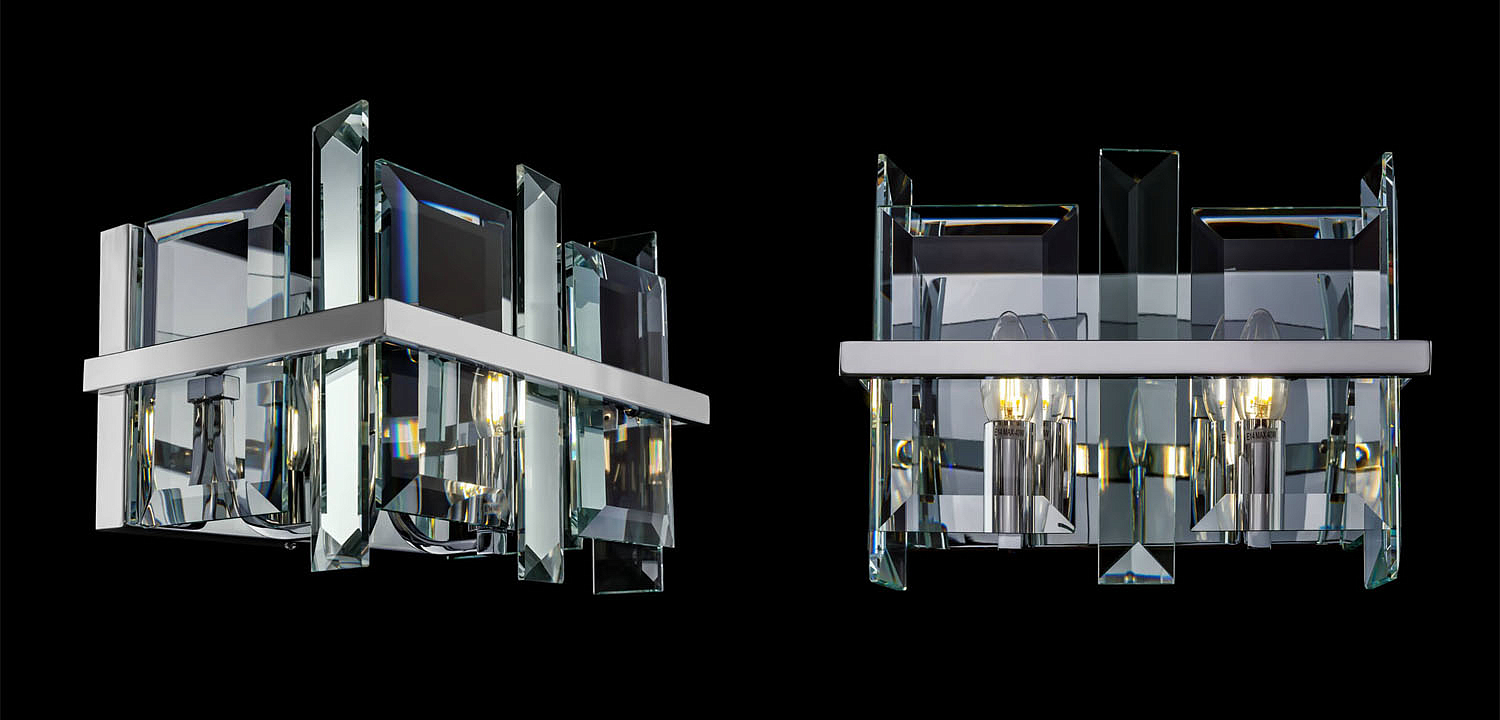 Бра Harlow Crystal Round chrome - Loft-Concept в Омске